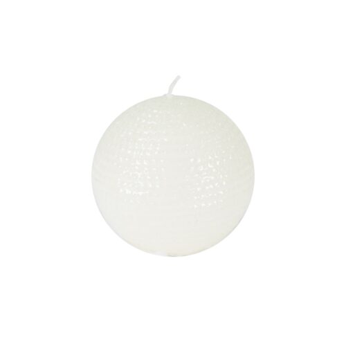 Candela di Natale Sfera Bianca