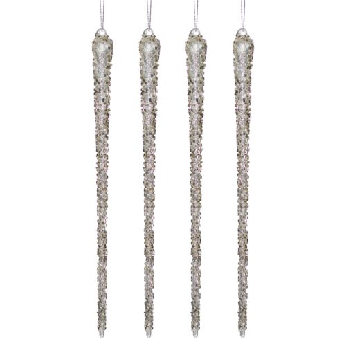 Set stalattiti natale con cristalli