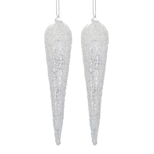 Set stalattiti natale glitter