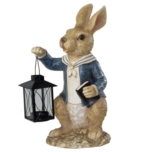 Coniglietto decorativo con lanterna boy