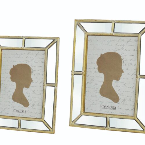 Cornice portafoto Specchio finiture oro