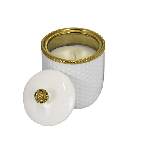 Portacandela in ceramica all' essenza NEROLI di Portofino